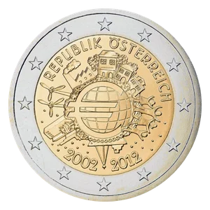 €C# 105 欧元现金启用10周年 (欧元区国家联合发行)
