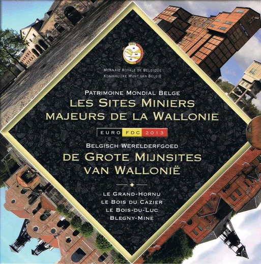 set A · 2013.1a / 1b · 世界文化遗产—— 瓦隆煤矿区 · 发行量 30,000 + 2,000