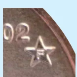 3 号位置星内字母“F”
