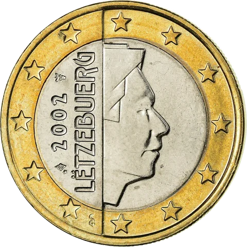 1、2 欧元 · 2002–2025 亨利大公肖像(高面额)
