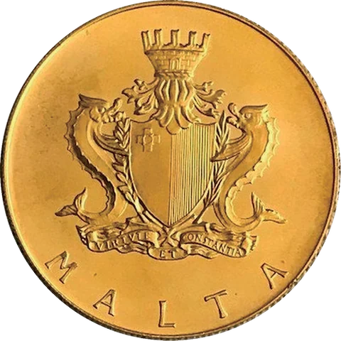 马耳他早期国徽样式:1964–1975 马耳他国时期(Stat ta' Malta)